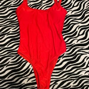 Bay Watch red swimsuit